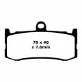 EBC Brakes EPFA Sintered Fast Street and Trackday Pads Front - EPFA491HH EBC Brakes EPFA Sintered Fast Street and Trackday Pads Front - EPFA491HH